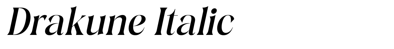 Drakune Italic